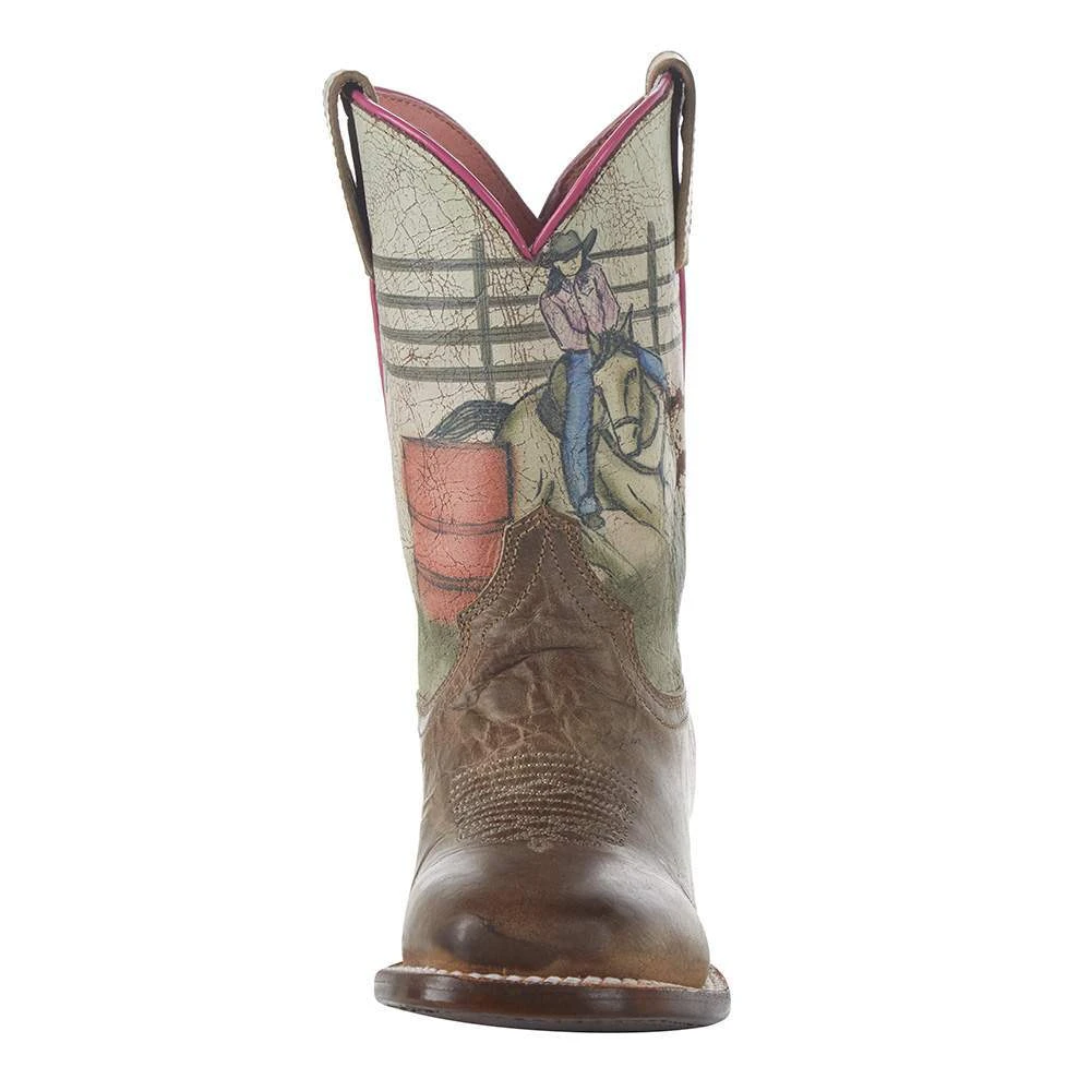 Roper Footwear Kids Barrel Racer Square Toe Boot - Image 2