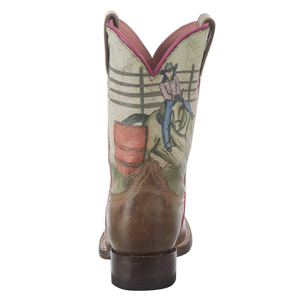 Roper Footwear Kids Barrel Racer Square Toe Boot - Image 4