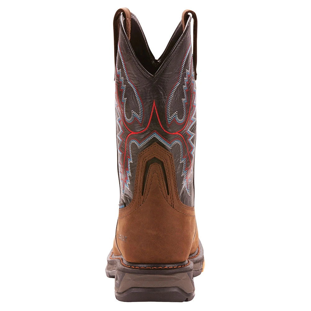 Ariat Mens Workhog XT H2O Oily Distressed Brown Carbon Toe Workboots - Image 3