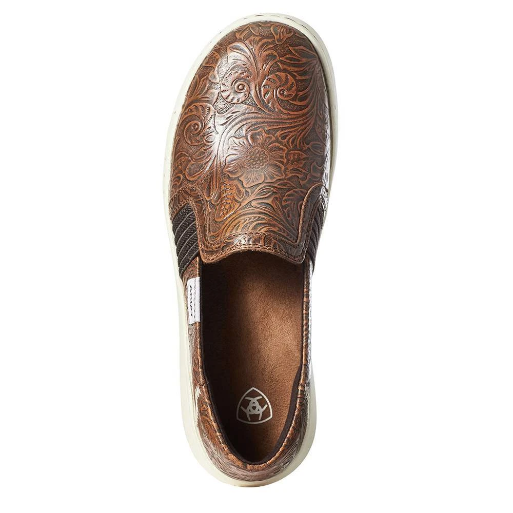Ariat Womens Brown Floral Embossed Ryder Casual - Image 4