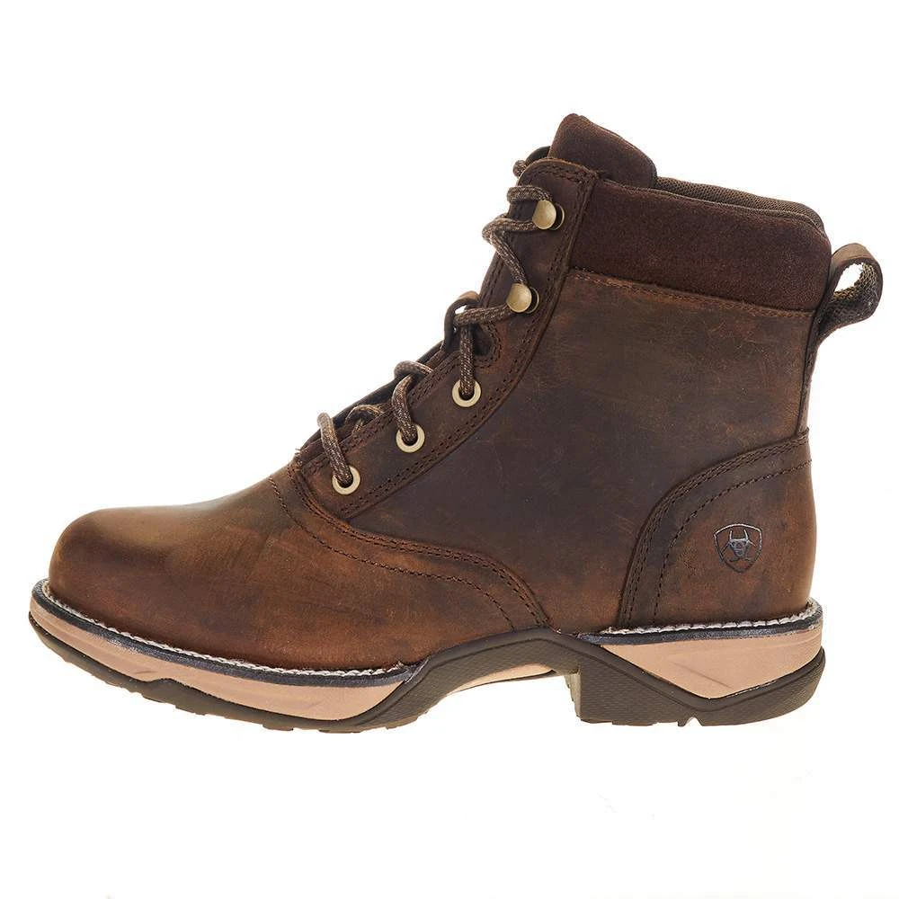 Ariat Women's Anthem Brown Round Toe Lace Up - Image 3