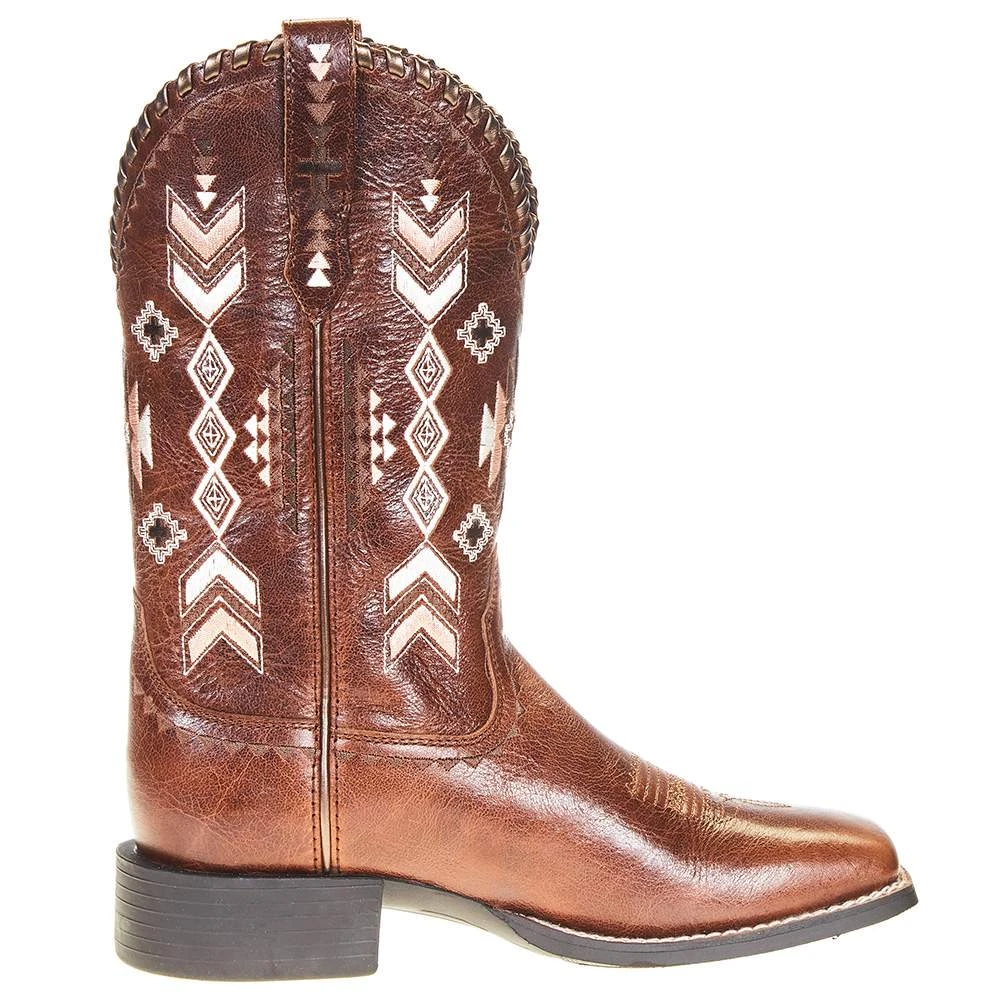 Ariat Women's Round Up Skyler Canyon Tan 11in. Tan Top Cowgirl Boot - Image 5