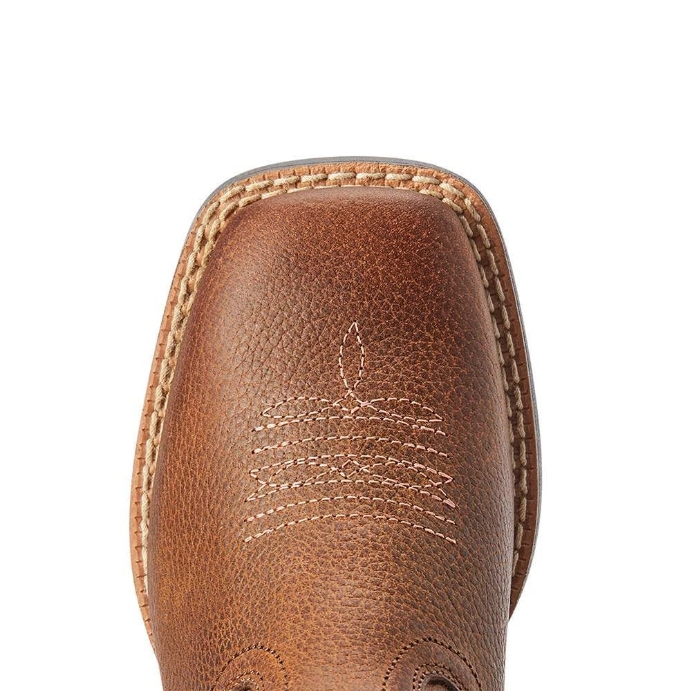 Ariat Kids Rowdy Brown Firecatcher Cowboy Boot - Image 4