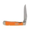 Case Smooth Orange Synthetic Kickstart TrapperLock With Belt Clip