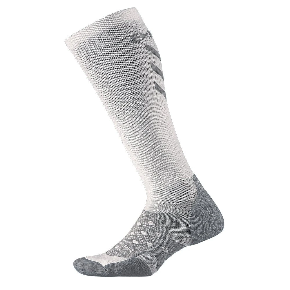 Thorlo Experia Compression White Over The Calf Socks