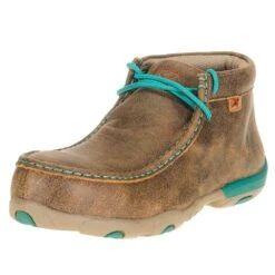 Twisted X Women's Bomber Turqupise Alloy Toe Driving Moc