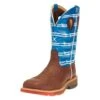 Twisted X Men's Burgandy 12in. Sky Blue Top Cell Stretch Soft Toe Work Boot