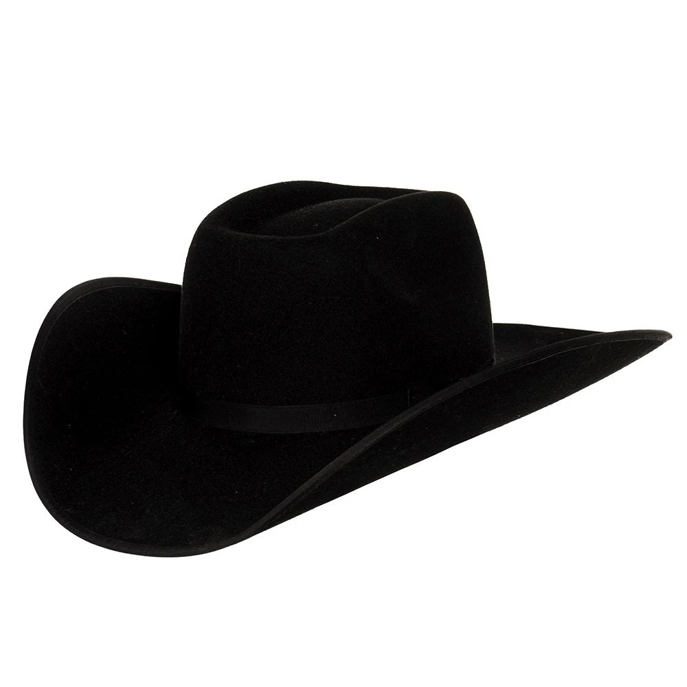Resistol Resistol 4X Tuff Hedeman Holt B Black Felt Cowboy Hat
