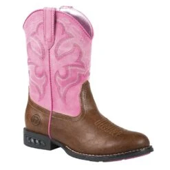 Roper Footwear Little Kids Lightning Round Toe Cowgirl Boots