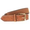 Texas Saddlery Saddle Tan Rough Out Spider Combo Belt