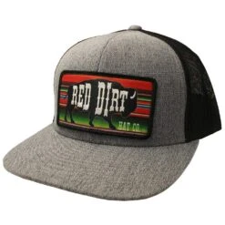 Red Dirt Hat Company Serape Heather Gray And Black Cap