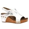 Corkys Footwear Womens Carley - White Metallic