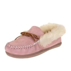 Minnetonka Womens Pink Blush Alpine Moc Casual