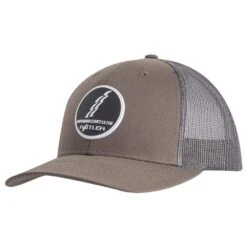 Rattler Ropes Chocolate And Grey Rubber Patch Logo Cap