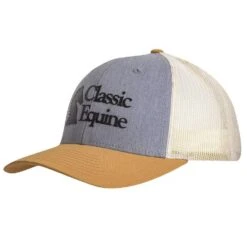 Classic Equine Grey And Amber Silicone Logo Cap