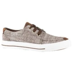 Roper Footwear Women's Roper Angel Fire Brown Canvas Lace Up Shoe