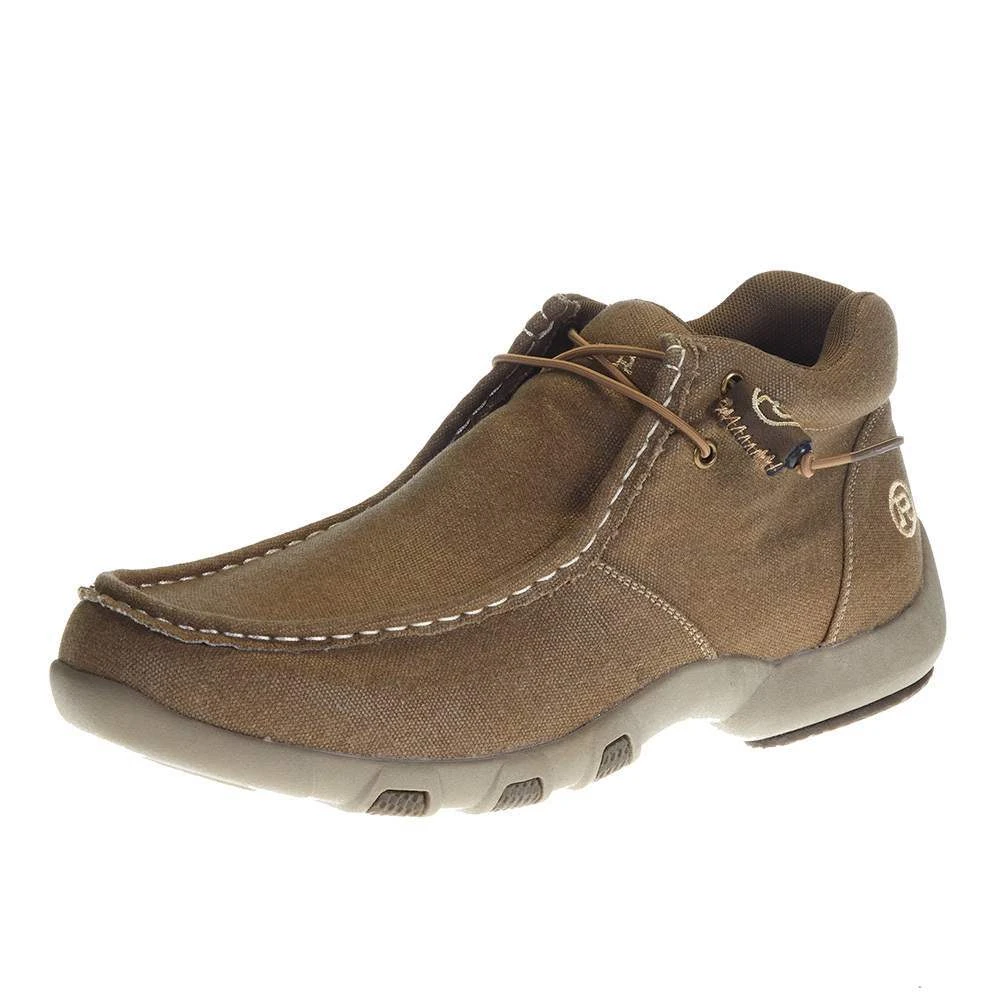 Roper Men's Roper Johnnie Tan Canvas Slip On Shoe