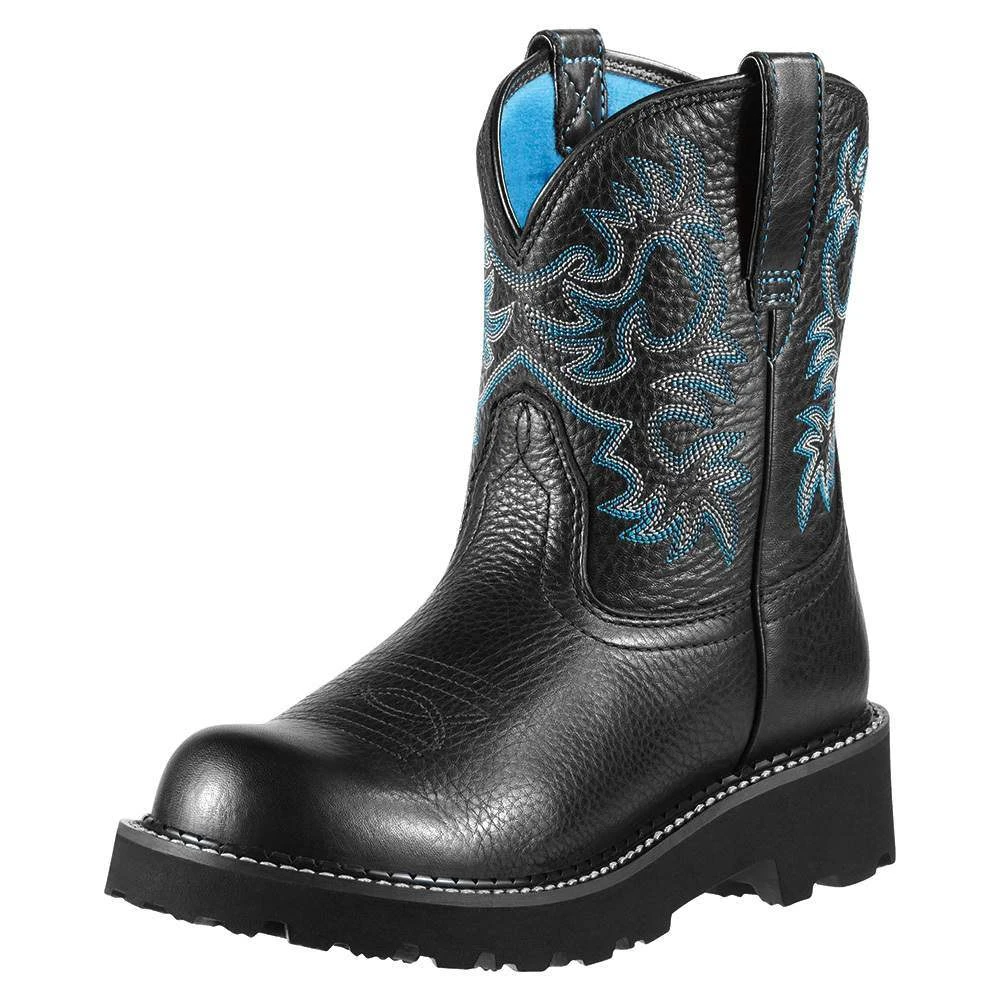 Ariat Womens Fatbaby Black Deertan Boot 10000833