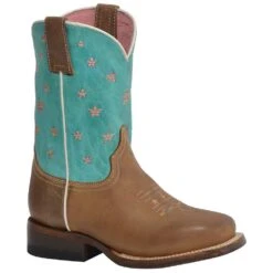 Roper Youth Stars Leather Sole 10in. Shaft Cowgirl Boot