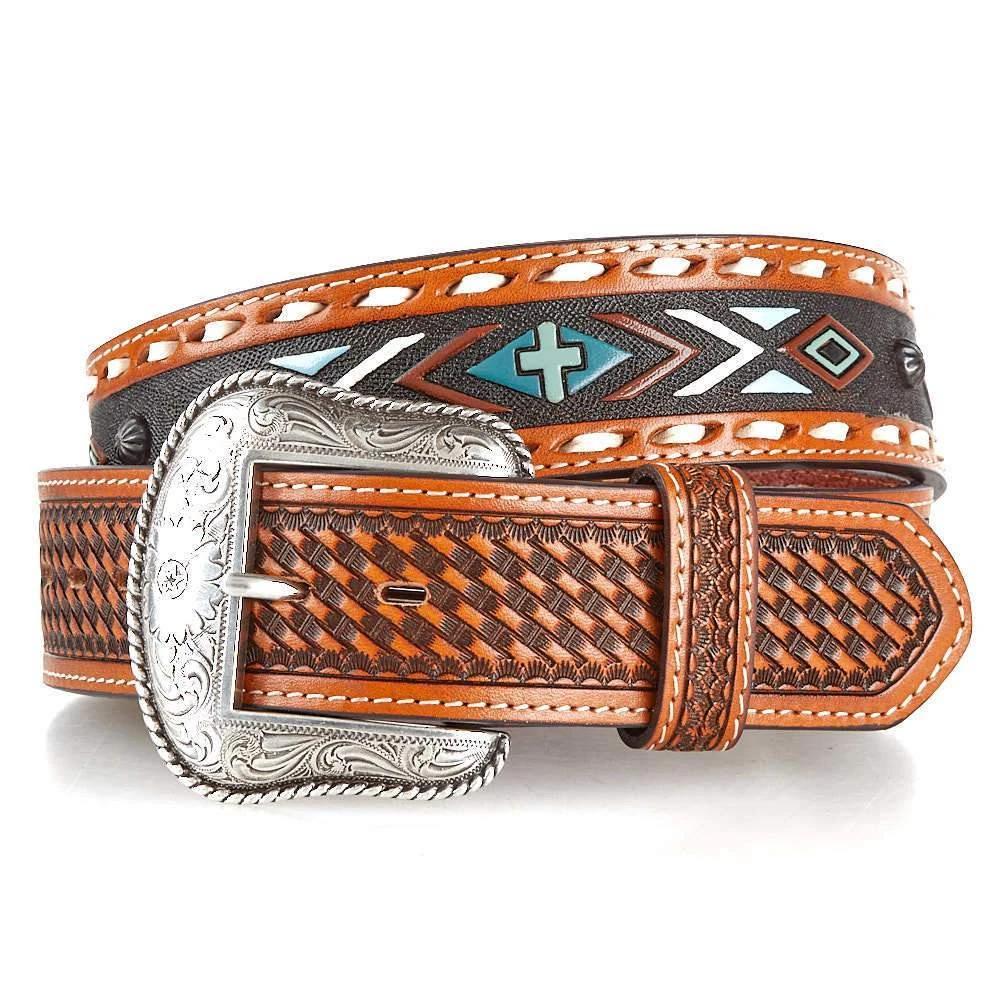 Gem Dandy Accessories Men's Roper Navajo Design Belt