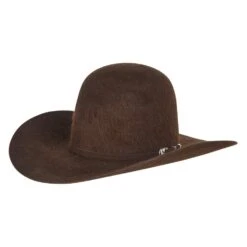 American Hats 20X Chocolate Grizzly Felt Hat 4 1/4in. Brim Felt Cowboy Hat