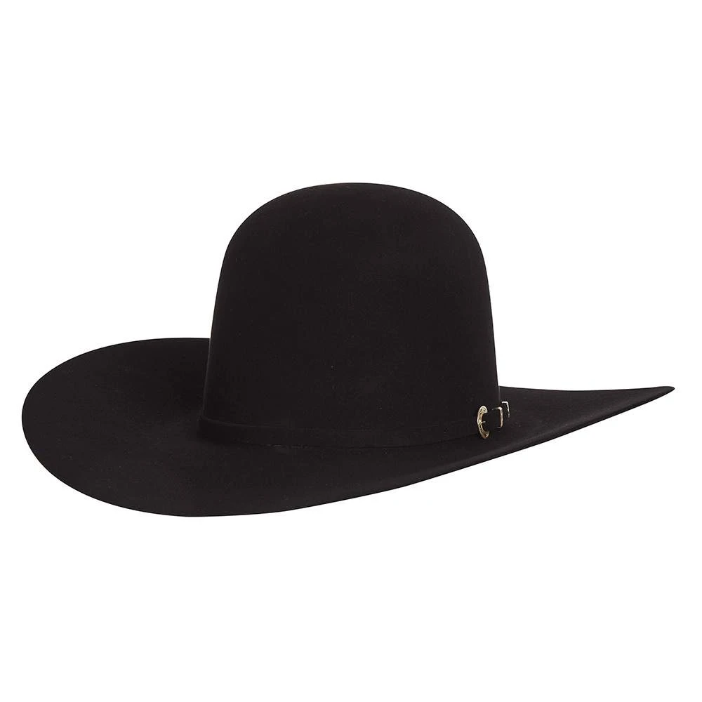 American Hats 40X Black Open Crown 4-1/4in. Brim Felt Cowboy Hat