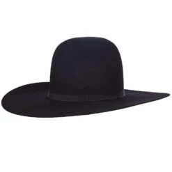 Rodeo King 7X Black 4 /2in Brim Open Crown Felt Cowboy Hat
