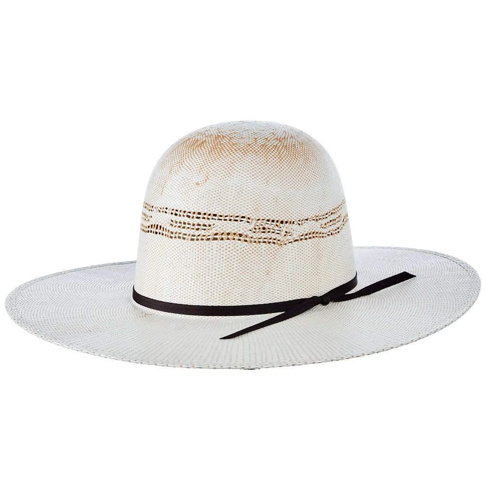 Youth Twister Ivory And Tan Bangora Straw Hat