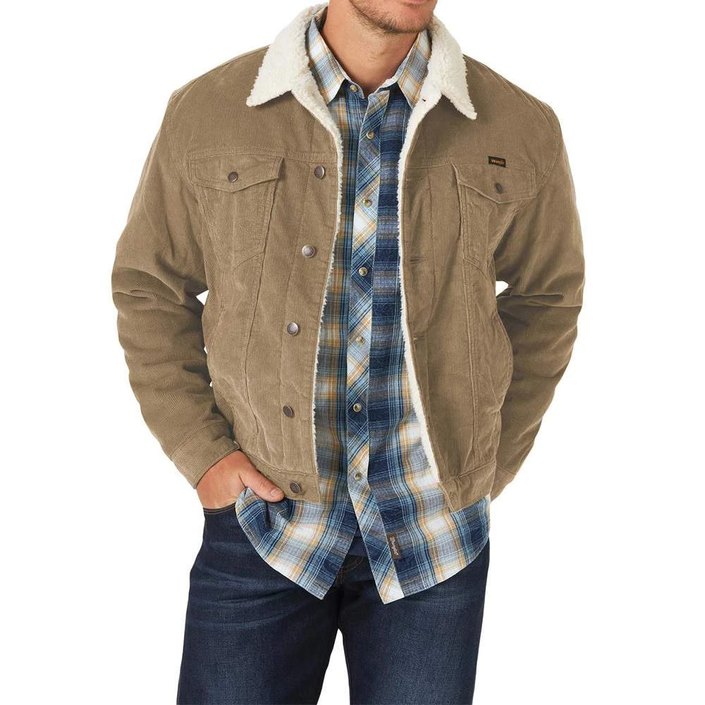 Wrangler Men'sCorduroy Sherpa Lined Jacket
