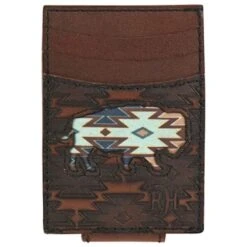 Red Dirt Hat Southwest Buffalo Inlay Money Clip Wallet