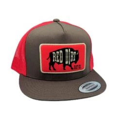 Men's Red Dirt Hat Co. Red Brown Original Buffalo Cap