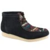 Roper Footwear Men`s Footwear Black Aztec Suede GumSole Chukka