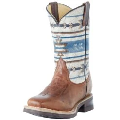 Roper Youth Cowboy Aztec Square Toe Boot