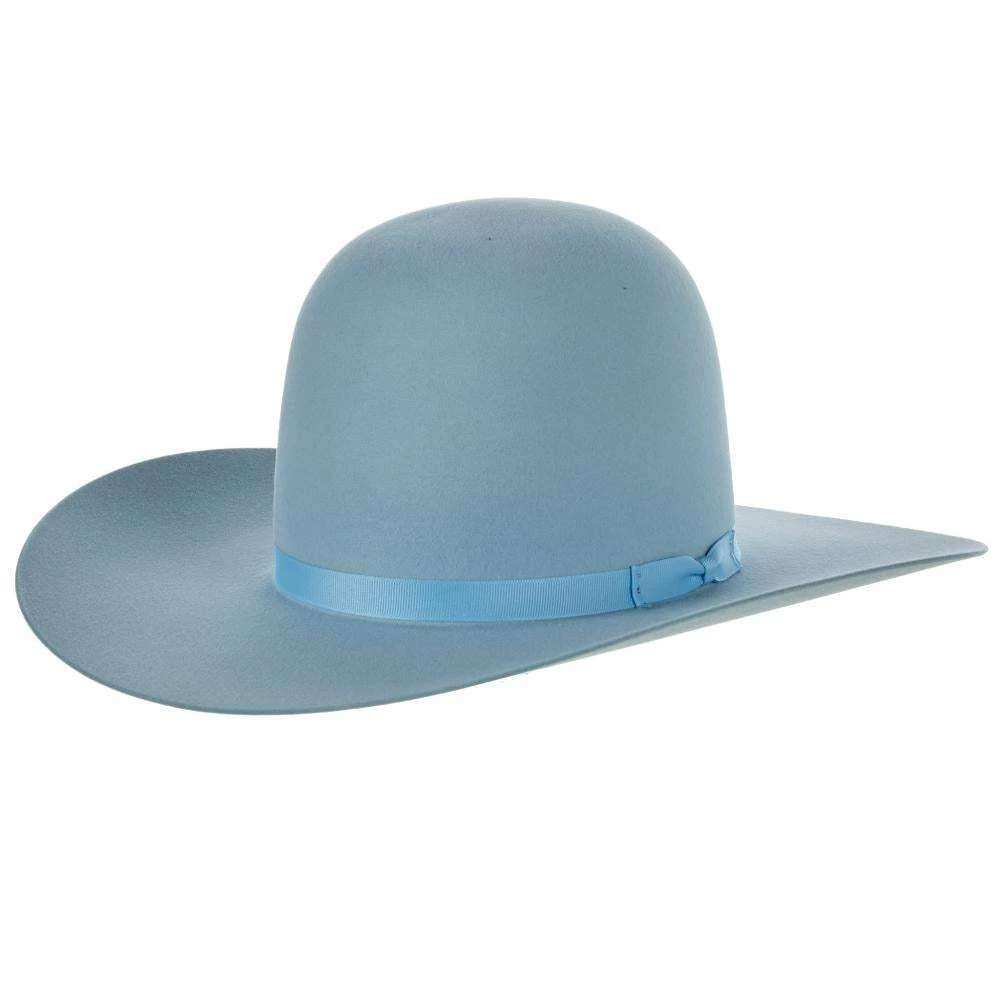 Rodeo King 7X Powder Blue 4 Inch Brim Open Crown Felt Hat
