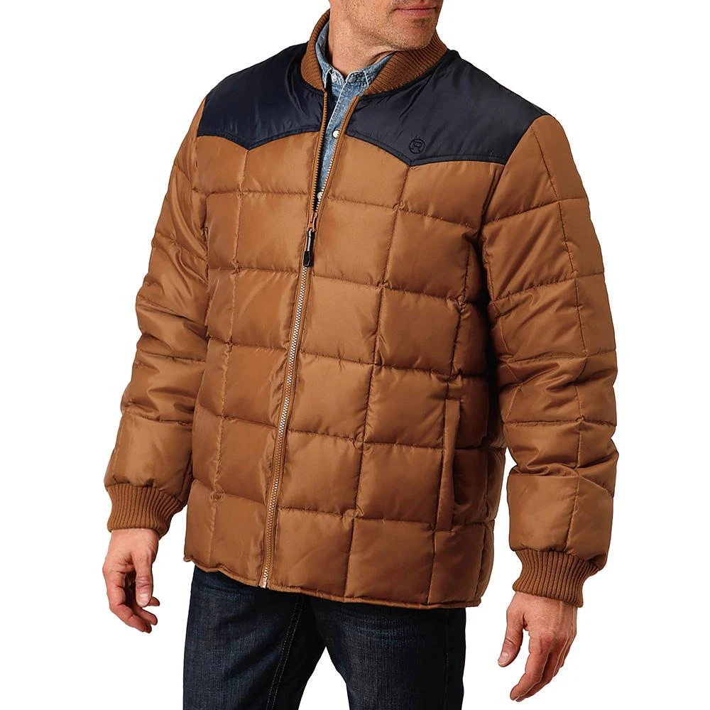 Roper Men's Brown Puffer Jacket