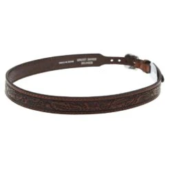MF Brown 7/8in. Floral Embossed Hat Band