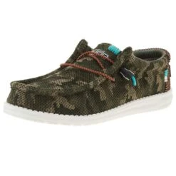 Heydude Men`s Hey Dude Wally Sox Camo Olivine