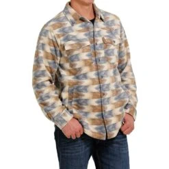 Cinch Men's Cream Shirt Jacket