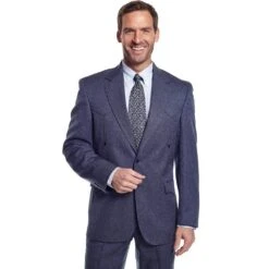 Circle S Men's Vegas Heather Navy Sportscoat