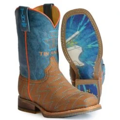 Tin Haul Youth Zig Zig With Anvil Sole Boot