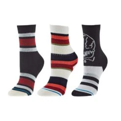Stance Kids Face Melter 3Pck Black Socks