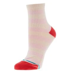 Stance Women's Anything QTR Peach Socks