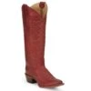 Justin Boots Women's Vintage Whitley Red 15 In Top Round Toe Cowgirl Boot