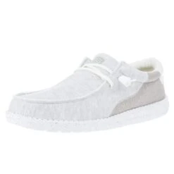 Heydude Men's Hey Dude Wally Stitch Optic White Casual Shoe