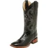 Ferrini Men's Black Gator Belly Print Cowboy Boots