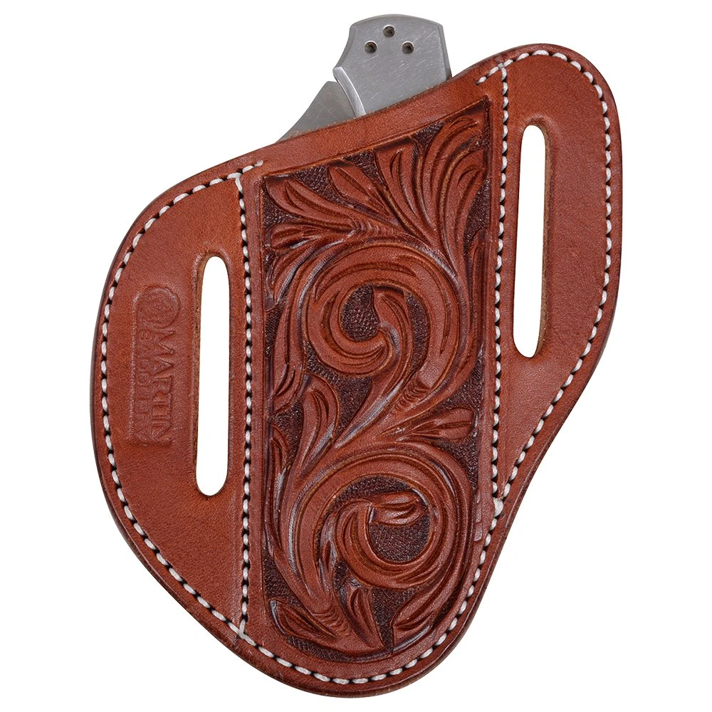 Martin Saddlery Floral Angled Knife Scabbard Large KSCABAFF
