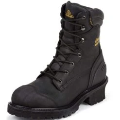 Chippewa Footwear Men's Black Oiled Waterproof Insulated Composition Rubber Toe Boot