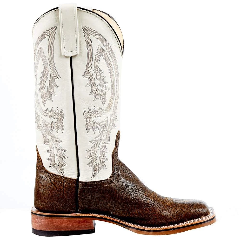 Anderson Bean Men's Ride Ready Antique Saddle Smooth Ostrich 13in. Lucious Bone Top Boot - Image 5
