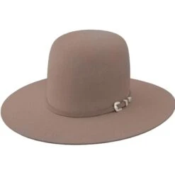 Resistol 20X Tarrant Natural Open Crown Felt Cowboy Hat