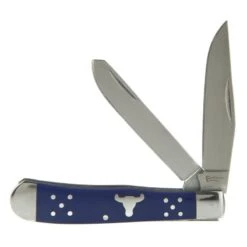 Cattlemans Cutlery Blue Trapper Pocket Knife